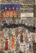 Prince Humay dreams that he meets Princess Humayun of China in her garden unknow artist